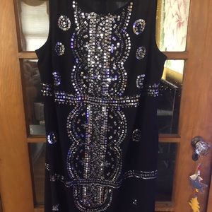 Adrianna Papell Sequined Sheath Dress SZ 18W